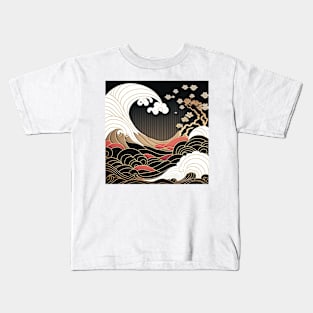 great dark wave Kids T-Shirt